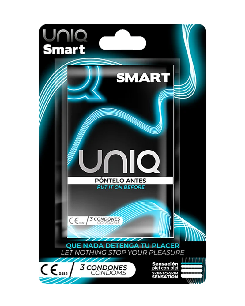 Prezervative fără latex Uniq Smart ambalaj